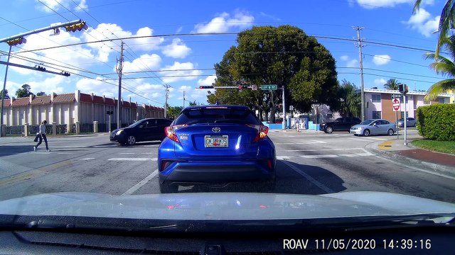 Car Knocks Pedestrian off Her Feet