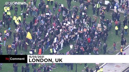 Hommage à Sarah Everard : Heurts entre policiers et manifestants en fin de journée