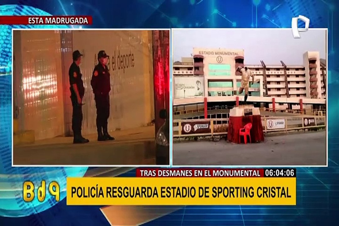 PNP resguarda estadio de Sporting Cristal tras amenazas de atentado