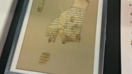 Israel muestra fragmentos de rollo bíblico milenario hallados en Cisjordania