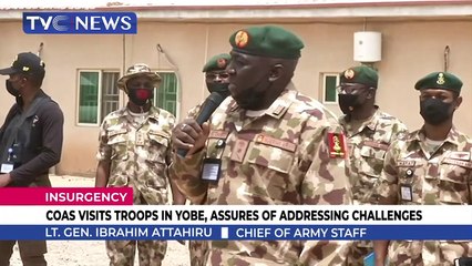 下载视频: COAS visits troops in Yobe, Assures of addressing challenges