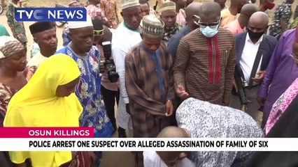 Descargar video: Police arrest one suspect over alleged assassination of family of six