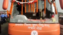 Bengal assembly polls: BJP's rath attacked during poriborton yatra in Purulia