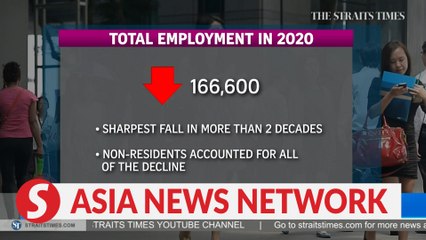 The Straits Times | 2020 employment sees sharpest fall in 20 years