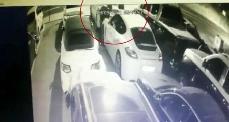 Kartal'da 'otomobilden far hırsızlığı' kamerada