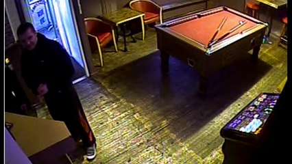 A CCTV clip of Patryk Mortimer hours before his death