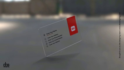 Frosted Business Card PSD Mockup by DBS DESIGNING | www.mockup.dbsdesigning.com