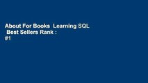 About For Books  Learning SQL  Best Sellers Rank : #1