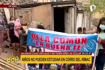 Regreso a clases: el drama de las familias que no tienen acceso a Internet en el Rímac