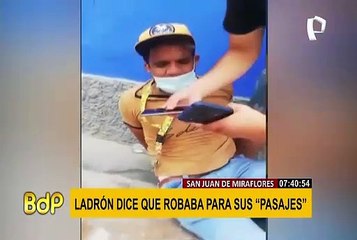 SJM: Capturan a delincuente que "no tenía para pagar sus pasajes"