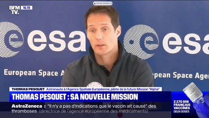 Thomas Pesquet se félicite d'être "le premier Français à être en charge des commandes d'un véhicule spatial"