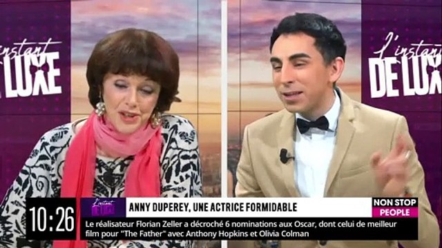 Anny Duperey invitée dans l'émission L'Instant De Luxe sur Non Stop People.