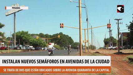 Instalan nuevos semáforos en avenidas de la ciudad