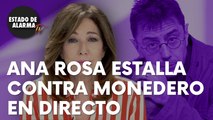 Ana Rosa estalla contra Monedero en directo: “¡Sois muy pesados con el fascismo!”