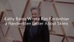 Kathy Bates Wrote Kim Kardashian a Handwritten Letter About Skims