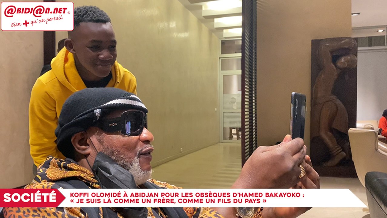 Koffi Olomidé à Abidjan pour les obsèques d’Hamed Bakayoko : « Je suis là comme un frère, comme un fils du pays »