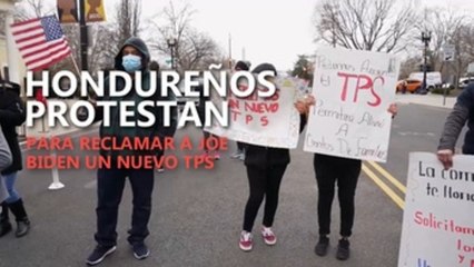 Los hondureños se manifiestan para reclamar a Biden un nuevo TPS