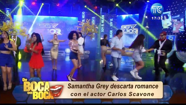 Así reaccionó Samantha Grey cuando le preguntaron por Carlos Scavone