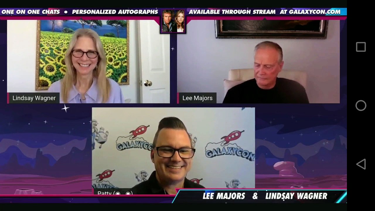 GalaxyCon Live Comicon actors from Six Million Dollar Man Lee Majors & Bionic Woman Lindsay Wagner 9-27-2020