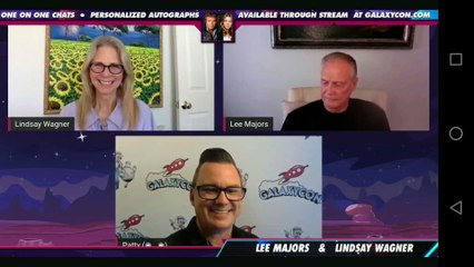 GalaxyCon Live Comicon actors from Six Million Dollar Man Lee Majors & Bionic Woman Lindsay Wagner 9-27-2020