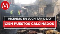 Se incendia mercado en Juchitán, Oaxaca