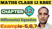differential equations class 12 examples|class 12 maths chapter 12 rbse