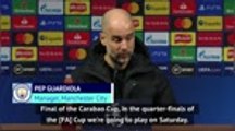 Pep urges City to forget about Champions League quarter-final