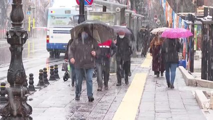 Başkentte kar yağışı