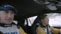 Carolina Kostner sul ghiaccio... per guidare Suzuki ACROSS Plug-in!