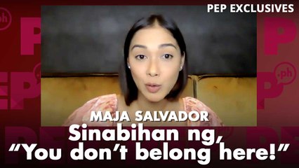 Sino ang aktor na sinabihan si Maya Salvador ng, "You don't belong here. Galingan mo kaya!"?