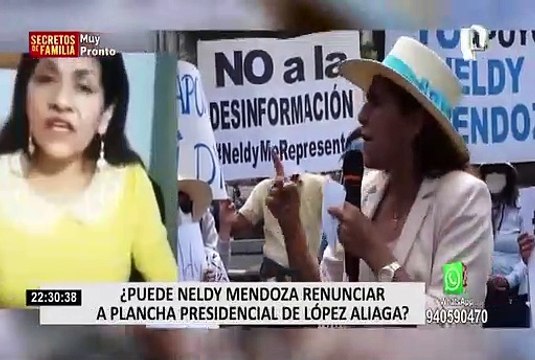 Neldy Mendoza señala que las frases que dijo fueron sacadas de contexto