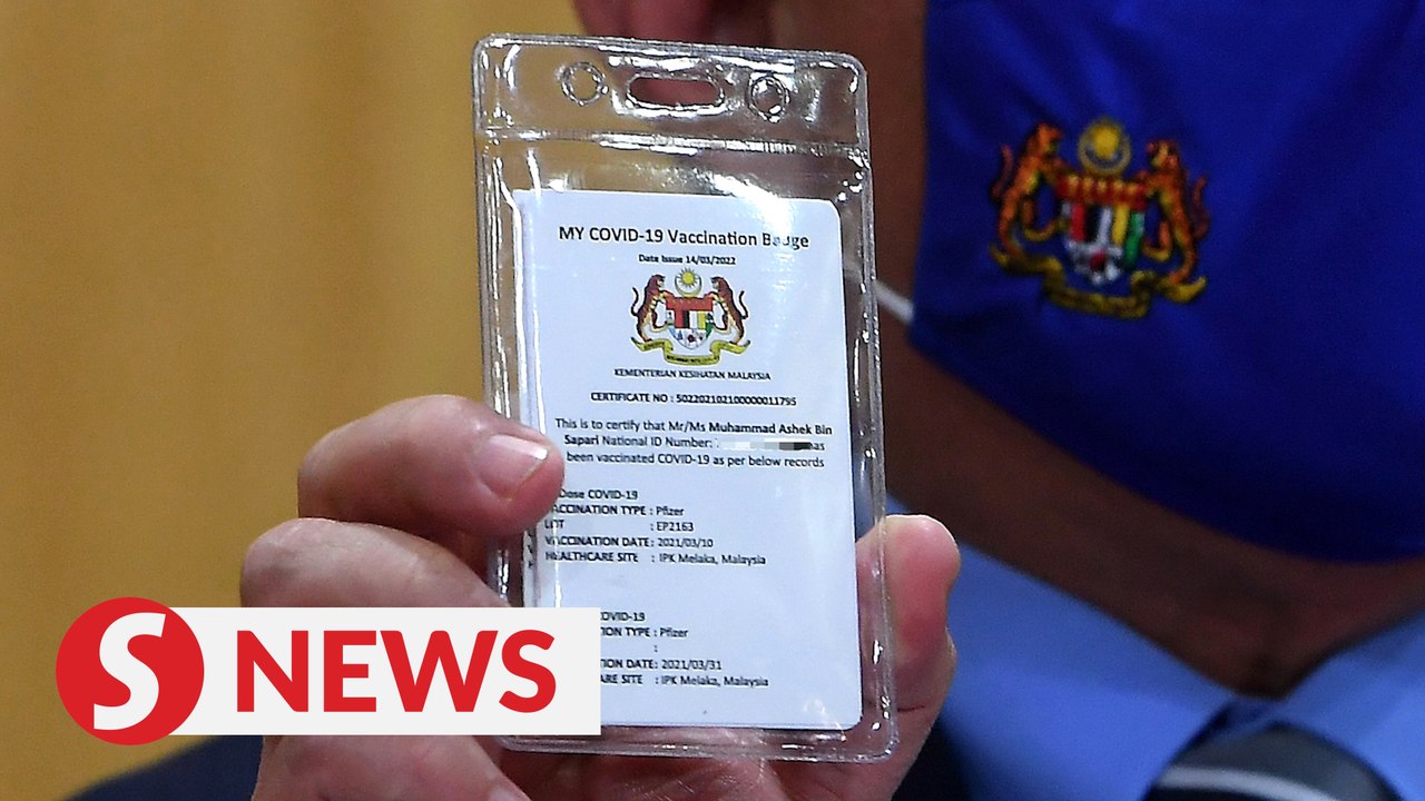 Those who completed vaccination will receive Covid-19 vaccine badge