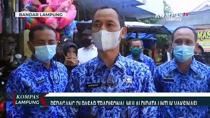 Pedagang di Pasar Tradisional Mulai Didata Untuk Vaksinasi Covid-19