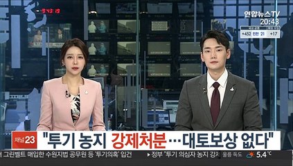 "투기 농지 강제 처분…대토보상 없다"