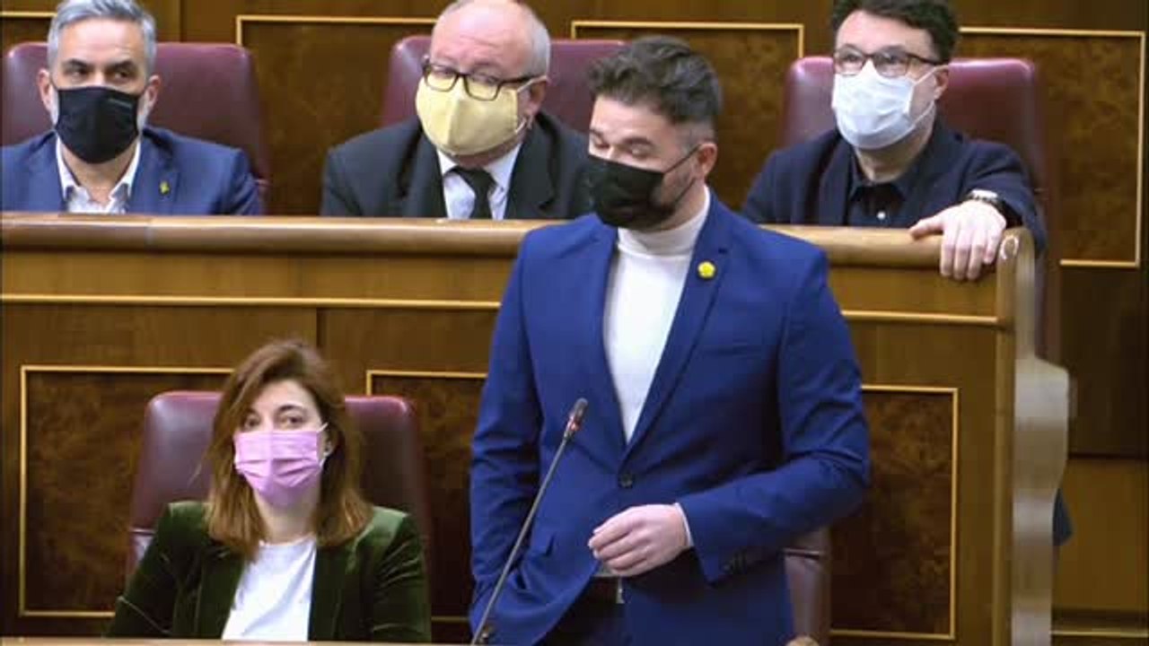 Rufián: "Si las democracias del mundo fueran casas, la española sería una chabola"