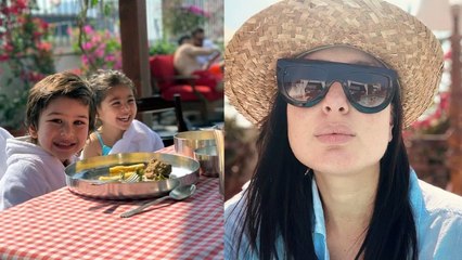 Kareena Kapoor Baking With Her Both Sons Taimur and Kaif , Enjoy Family Time Together