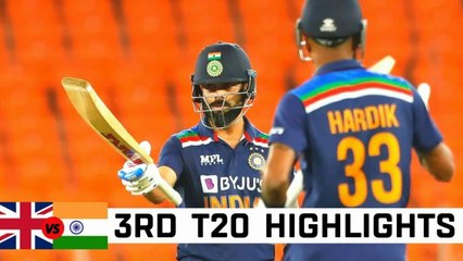 Скачать видео: India Vs England 3rd T-20 Match Full Match Highlights | cricket highlights 2