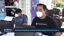 Wartawan Palembang Divaksin Karena Rentan Tertular Covid-19
