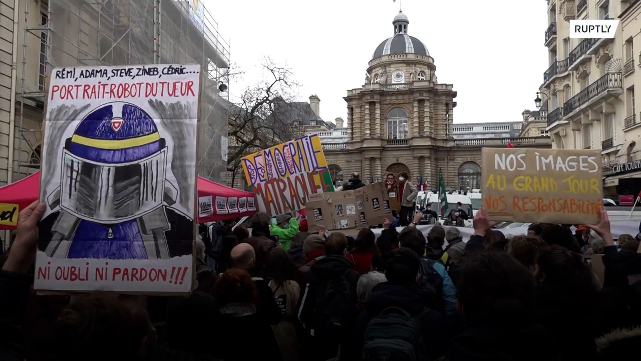 Protesters rally outside Senate as Global Security Bill debated