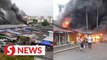 Fire razes stalls at Pasar Datuk Keramat