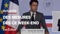 Covid : de nouvelles mesures dès ce week-end, annonce Gabriel Attal