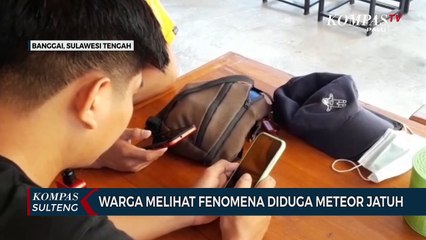 Warga Melihat Fenomena Diduga Meteor Jatuh