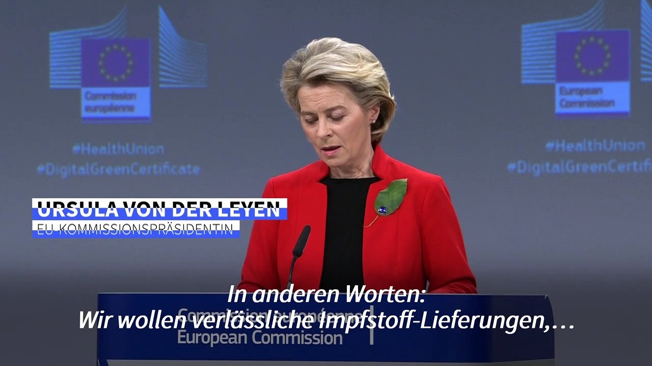 Von der Leyen droht mit schärferen Impfstoff-Exportregeln