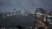 Lightning Strikes Scarily Close to Sydney Ferry