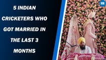 5 Indian Cricketers Who Got Married In The Last 3 Months