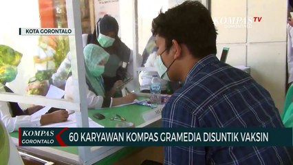 Download Video: Karyawan Kompas Gramedia Gorontalo Disuntik Vaksin