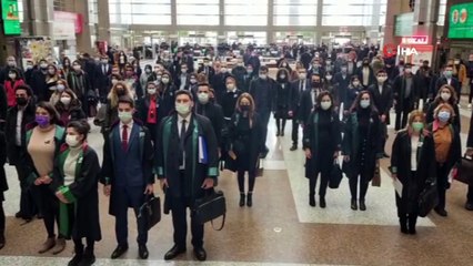 Gebze'de öldürülen avukat için meslektaşlarından saygı duruşu