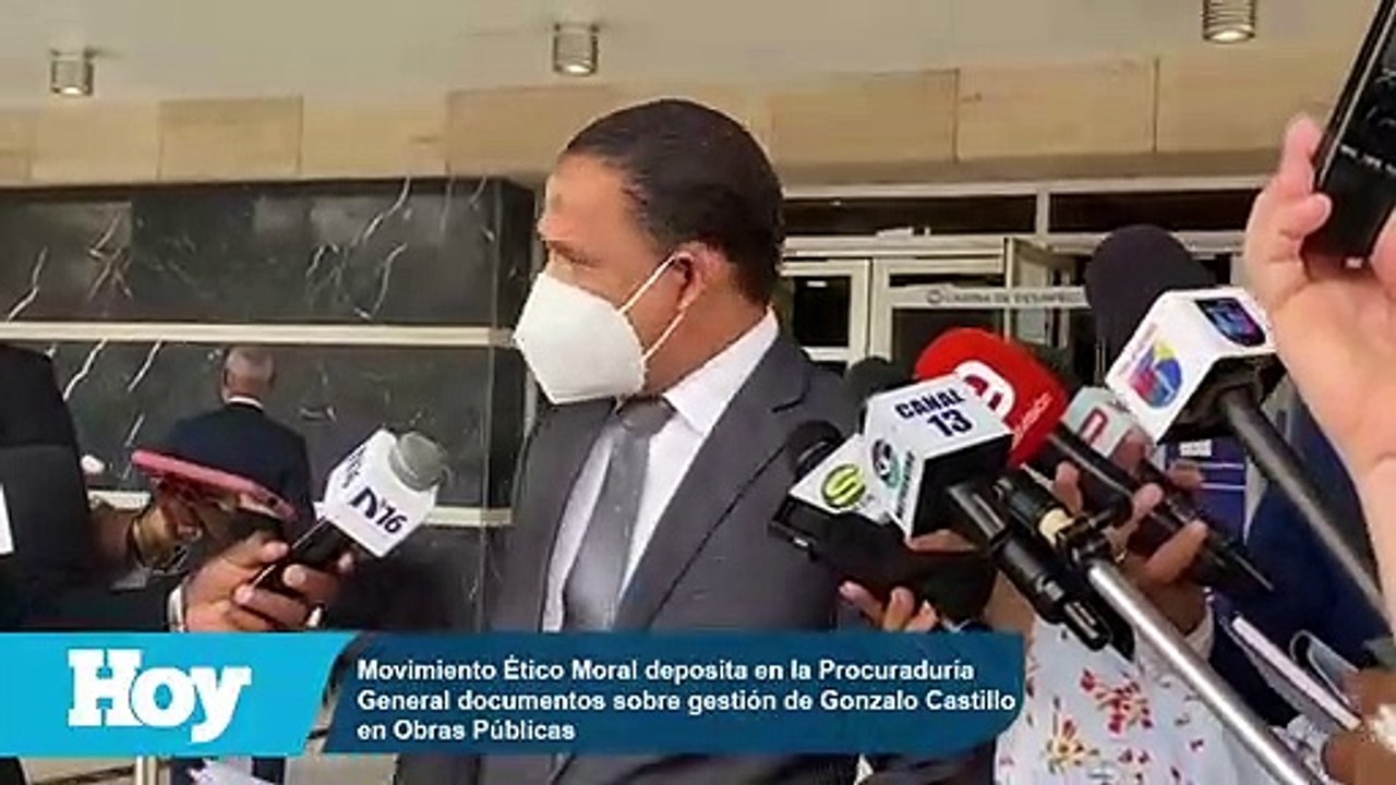 Piden a la Procuraduría investigar a Gonzalo Castillo por presuntas irregularidades en Obras Públicas