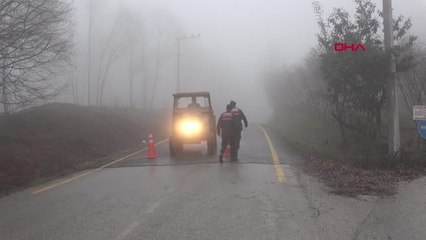DÜZCE Düzce'de mutasyonlu virüsün görüldüğü köye giriş çıkışlar yasaklandı