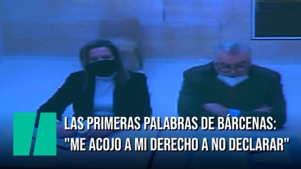 Las primeras palabras de Bárcenas: "Me acojo a mi derecho a no declarar"